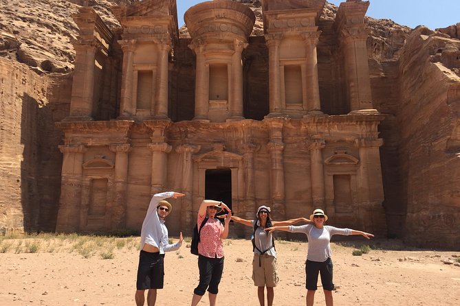 2-Day Petra, Wadi Rum and Dead Sea Tour from Amman - Petra: Siq to Treasury, then the Monastery and Sacrifice sites