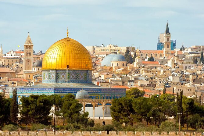 7 Days Jordan and Jerusalem Private Tour - Jerusalem by car, starting with Mount of Olives and ending at Holy Sepulchre