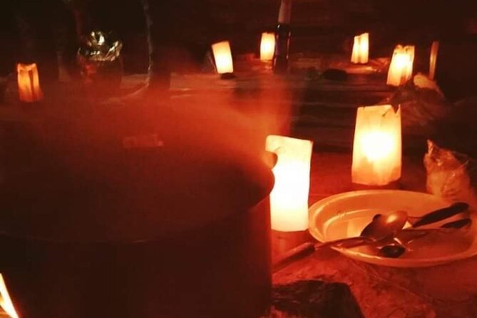 Cooking outside in little Petra between the Mountains. - Little Petra by Fire, a Different Side of Petra at Night