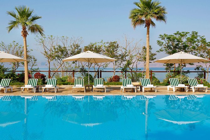 Day use with Lunch at a Dead Sea Resort Private transportation - Floating in the Salt and Taking a Free Mud Bath