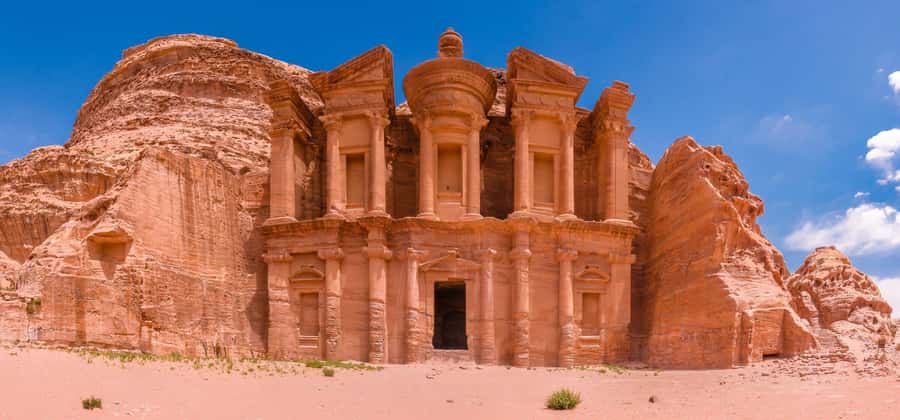 From Amman: Full-Day Private or Group Tour to Petra - Al-Deir (the Monastery) and managing the effort