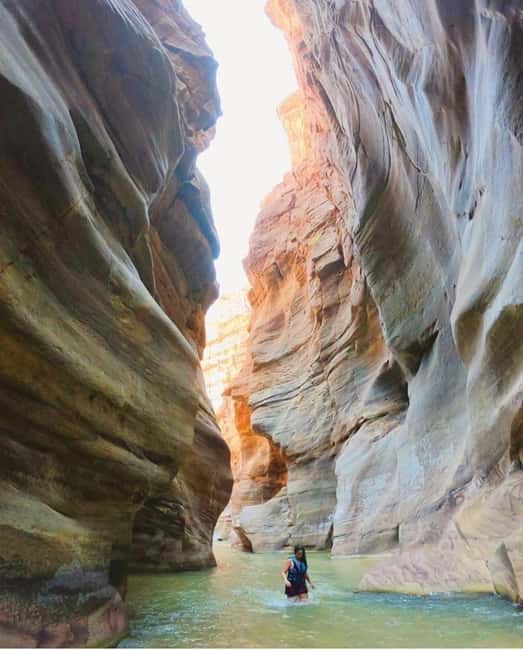 From Amman or Madaba: Wadi Mujib Hiking Tour - Dead Sea salt beach stop: free float time and photo-friendly salt