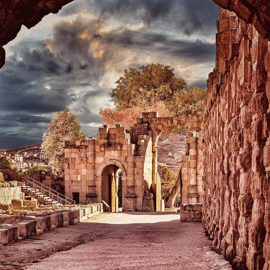 From Amman Trip To Jerash - Temple of Artemis, Forum, and Oval Plaza: Smart Stop Order