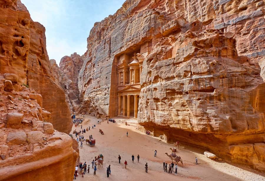 From Eilat: Petra Day Private Tour - Siq to first big views, where Petra starts to make sense