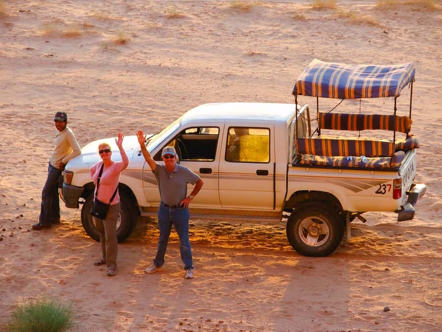 From Petra/Wadi Musa: Wadi Rum Jeep Tour with Hotel Transfer - Bedouin tea, water, and lunch options that keep the day smooth