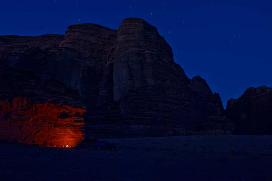 From Wadi Rum: Jeep Tour with Overnight Desert Camping - The Jeep tour in the protected area and the Natural Bridge stop