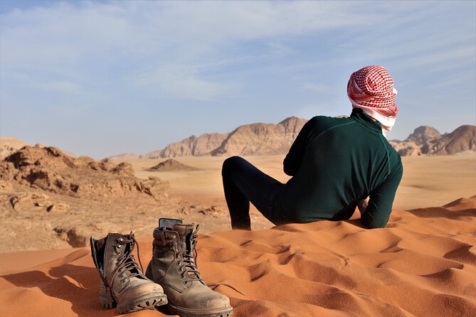 Full Day 4x4 Classic Desert Tour with overnight in private tent - Red Sand Dunes by Open-Back Jeep: Fast Views, Big Dust