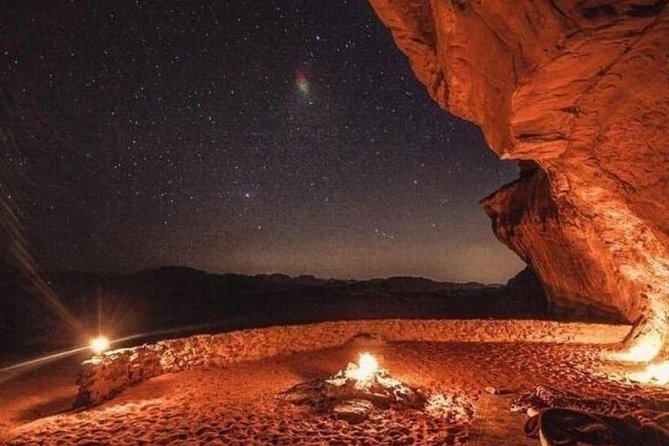 Full-Day Jeep Tour and Sleeping in cave Night Under the Stars - Mushroom Rock and the Um Frouth arches, where sunset becomes the main character