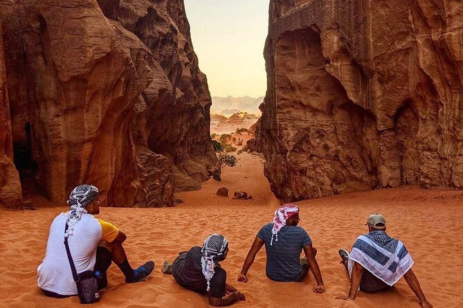 Full Day Jeep Tour in Wadi Rum Desert | Magic Bedouin Star - Jebel Khazali Inscriptions: A Short Canyon Walk With a Narrow Finish