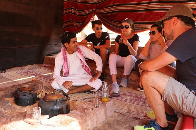 Full Day Jeep Tour in Wadi Rum (incl. Bedouin picnic lunch) - Lunch in the desert: stew, hummus, cheese, and time to ask questions