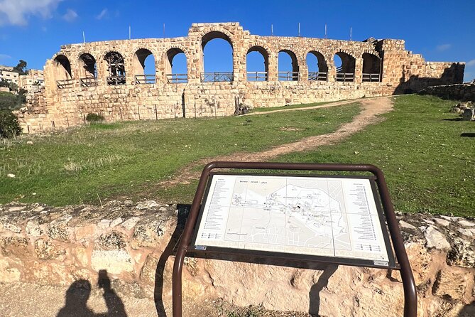 Full Day Private InterCity Tour Jerash Ajloun Umm Qais from Amman - Stop 3: Umm Qais, where Roman ruins meet huge cross-border views