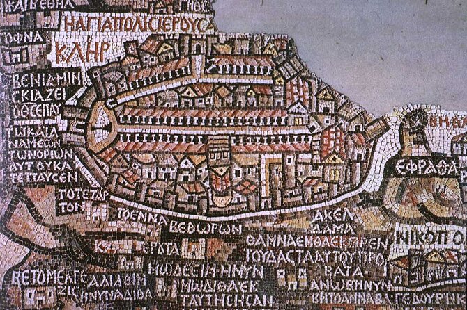 Full Day Tour in Baptism Site, Mount Nebo and Madaba - Madaba Mosaic Map in Saint George: Jordan’s early cartography