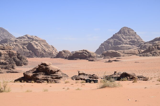 Half day Jeep and camel tour No stay - Nabatean temple area, Lawrence’s Spring, and the little bridge climb