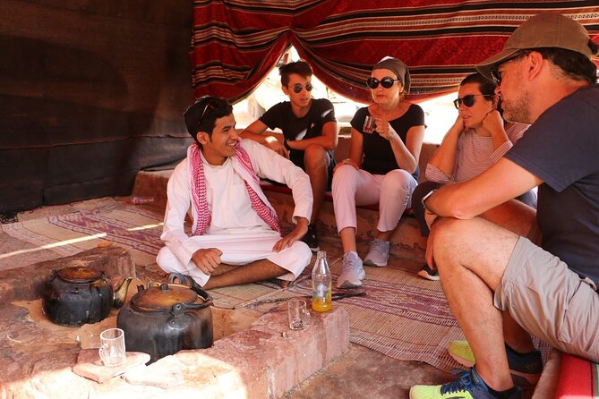 Half day Jeep Tour in Wadi Rum incl. water and Bedouin tea - Optional upgrades: Bedouin camp and camel rides