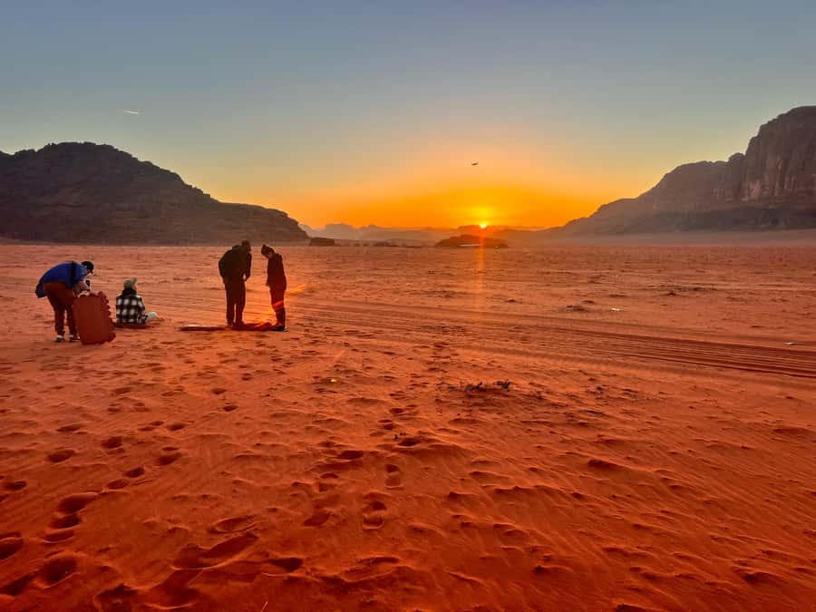 half day jeep tour &one night stay & all meals - Sunset Back to Camp, Then Zarb-Style Dinner and Bedouin Fire Time
