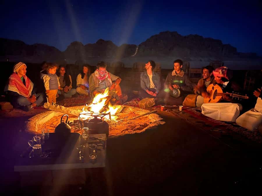 half day jeep tour &one night stay & all meals - Lawrence Spring, Nabatean Temple, and the Desert’s Fresh Water