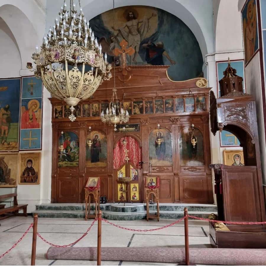 Half Day Tour To Madaba and Mount Nebo From Amman - St. George’s Greek Orthodox Church in Madaba, where mosaics set the tone