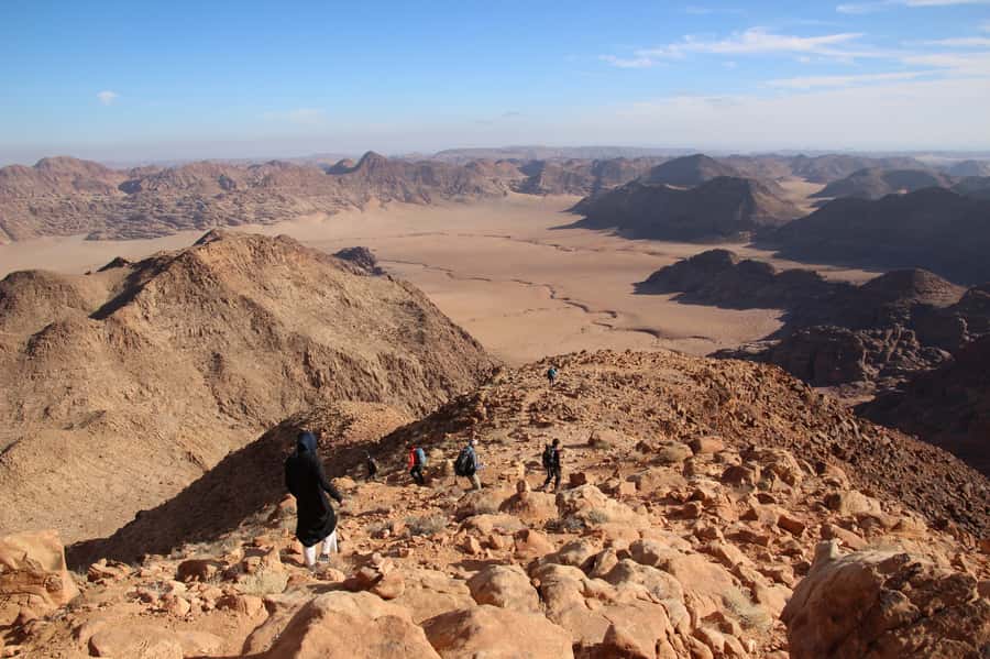 Hike to Jordan's Highest Mountain, Umm Ad Dami & Overnight - Moon of the valley stops: Qatar spring, Chicken Rock, and Wadi Sabet sunset