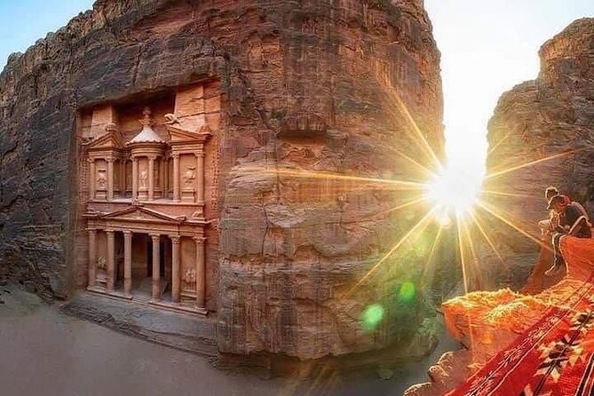 Petra Private Full-Day Tour - Entering Petra via the Siq, then stopping for the Treasury look