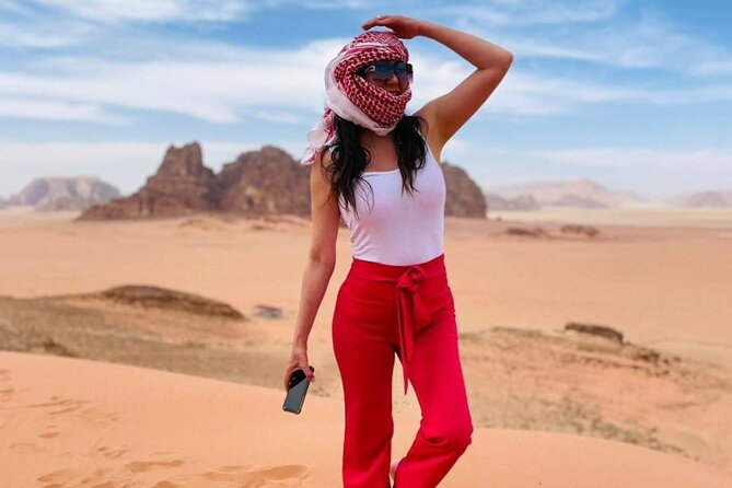 Petra Wadi Rum & Dead Sea - Three days private tour - Wadi Rum’s 4x4 jeep tour: sandstone, petroglyphs, and Lawrence’s stops