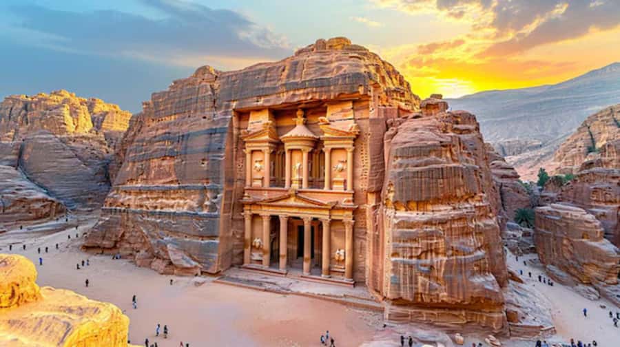 Petra & Wadi Rum: Full Day Private Tour with Hotel Pickup - Wadi Rum by 4x4 jeep, Bedouin tent tea, and the feeling of being on another planet