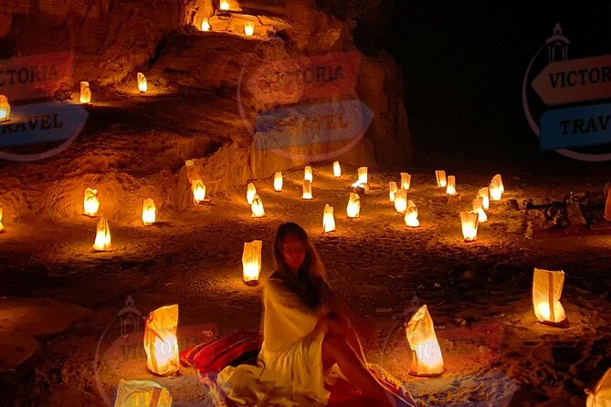 Private Outdoor bedouin Dinner in Petra - The cave dinner location: candles everywhere and a chef-fired barrel kitchen