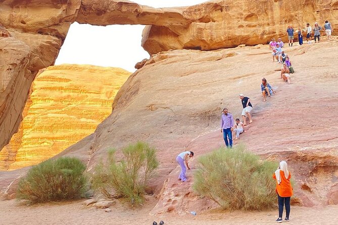 Wadi Rum 4-Hour Sunset Tour - Wadi Rum Desert Highlights - Little Bridge in Khor El Ajram: a climb that still feels friendly