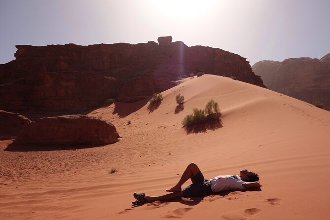 Wadi Rum: Explorer Jeep Tour PASS + Local Food + Optional Stay - Lawrence’s House: stone stacks, Nabatean-era setting, and lunch with tea