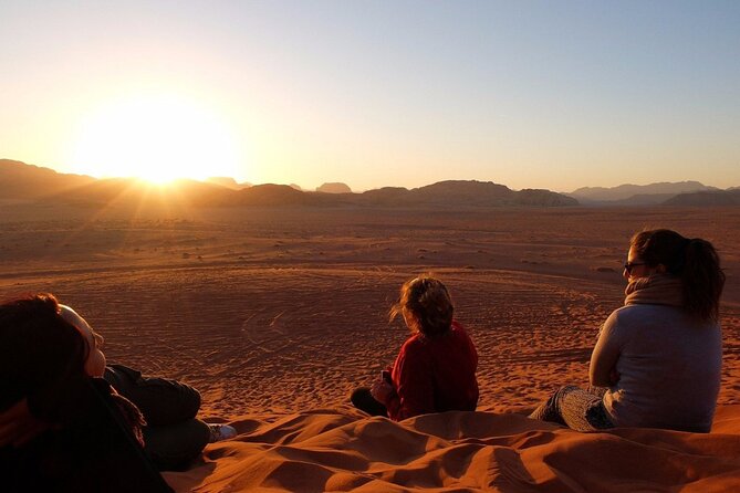 Wadi Rum Full Day Jeep Tour + Overnight in Bedouin Camp & Dinner - Day two breakfast views, then back to Wadi Rum Village around 9:00