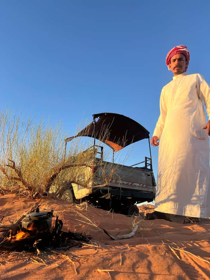 Wadi Rum:Full Day Tour Lunch Sand boarding Camel Ride Sunset - Khazali Canyon and canyon breaks: shade, walking, and small stops