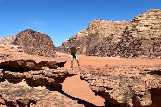 Wadi Rum Half-Day 4x4 and Camel Tour - Little Bridge: the easy climb with big payoff
